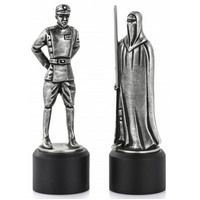 Star Wars Pewter Imperial Officer & Royal Guard Bishop & Knight Chess Piece Pair