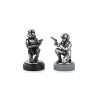 Star Wars Pewter Rebel Trooper & Stormtrooper Pawn Chess Piece Pair