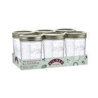 Set of 6 Wide Mouth 350ml Perserve Jars