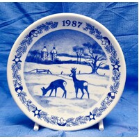 Royal Copenhagen 1987 Christmas Plaquette Vallo Castle