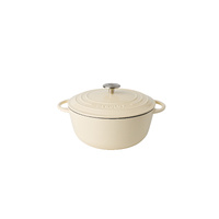 Pyrolux® PyroChef 24cm/4litre Meringue Enamelled Cast Iron Round French Oven
