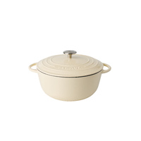 Pyrolux® PyroChef 26cm/5litre Meringue Enamelled Cast Iron Round French Oven