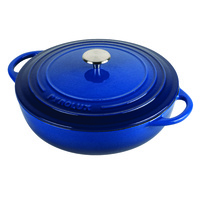PyroChef 24cm/2.5litre Ocean Blue Cast Iron Round Chef's Pan