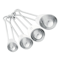 Professional Set of 4 Stainless Steel Measuring Spoons