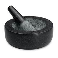 Avanti® Black 20cm Low Profile Mortar and Pestle