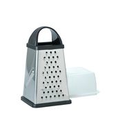Stainless Steel 4 Sided Box Grater with Storage Box