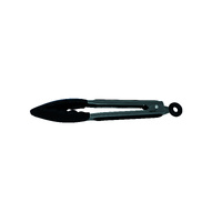 Avanti® 23cm Black Silicone Tongs with Stainless Steel Handle