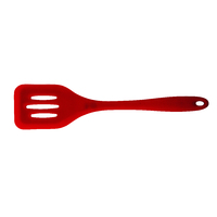 Red Silicone Slotted Turner