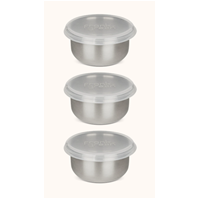 Set of 3 Plastic-free 40ml Dressing Containers
