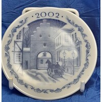 Royal Copenhagen 2002 Christmas Plaquette Gate to Faaborg Town 1402702 - CLEARANCE