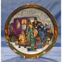 Royal Copenhagen 1992 Christmas Shopping 'Juleindkob' Plate 1492720