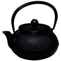 Cast Iron Black Hobnail 600ml Teapot With Infuser
