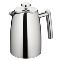 Modena 800ml/6 Cup Twin Wall Stainless Steel Coffee Plunger
