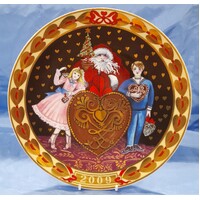Royal Copenhagen 2009 Hearts of Honey for Christmas 'Honninghjerter til Jul' Plate 1917109