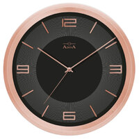 Wall Clock Black Dial Bronze Case 30.5cm Diameter CL20-A8335C