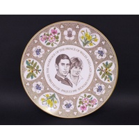 Royal Doulton The Prince of Wales and Lady Diana Spencer Marriage Plate - CLEARANCE
