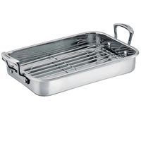 Impact 42 x 26 x 11cm Stainless Steel Roasting Pan with Rack