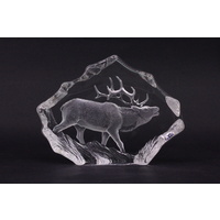 Hand-crafted Full Lead Crystal 2000 Collectors Society Piece - Stag