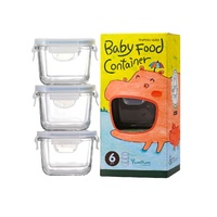Baby Food 165ml 3 piece Container Set