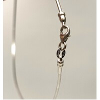 9 Carat White Gold 42cm Omega Chain with Screw-in Finals