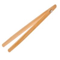 Bamboo Toast Tongs with Magnet