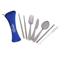 6 Piece Stainless Steel Traveller's Cutlery Set