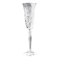 Harmony Set of 6 White Leaf 160ml Flutes