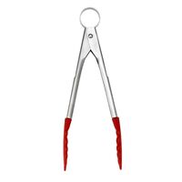 18cm Red Silicone Tongs