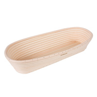 Bakemaster Large Oval 35 x 15 x 7cm Rattan Proving Basket