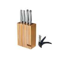 Furi Pro 6 piece Wood Knife Block Set