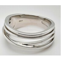 Breuning Sterling Silver Split Band Ring Size O½
