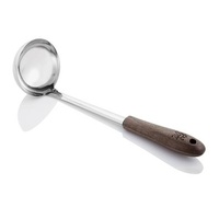 Premium Black Walnut Handle and Stainless Steel Soup Ladle
