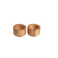 Set of 2 Bamboo Egg Cups