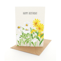 Happy Birthday Daisy Garden Card