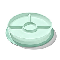 OXO Tot Opal Stick & Stay Divided Plate