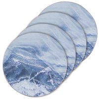 Set of 4 Marble Hardboard Coasters