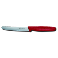 Red 11cm Steak & Tomato Knife Round Tip