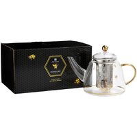 Honey Bee Glass Teapot with Metal Infuser