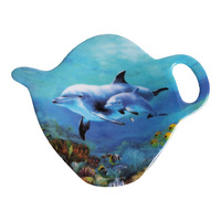 Playful Dolphins Reef Exploring Tea Bag Holder - Clearance
