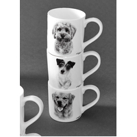 Delightful Dogs Collection 330ml Fine Bone China City Mugs