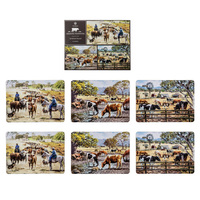 Grazing Paddocks Collection Set of 6 Cork-backed Placemats
