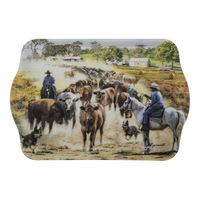 Grazing Paddocks Collection Rounding The Herd Melamine Scatter Tray