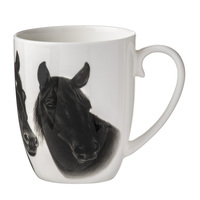 350ml Fine Bone China Trio Black Mug