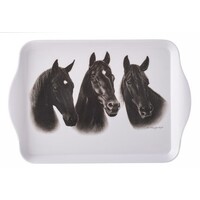 Trio Black Melamine Scatter Tray
