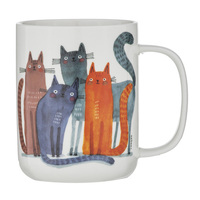 Quirky Cats Four Friends 400ml Mug