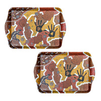 Ashdene Maarakool Art Collection Pack of 2 Native Title Scatter Trays