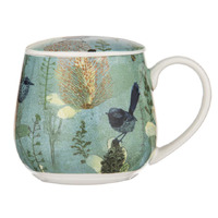 Enchanting Banksia 430ml New Bone China 3 Piece Infuser Mug