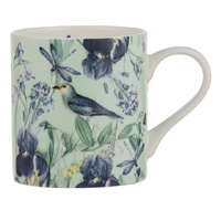 Ashdene Iris Garden Collection Mint 390ml Fine Bone China Mug