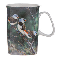Ashdene Australian Small Birds Collection 330ml Diamond Firetail Finch Mug