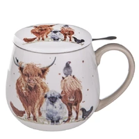 Ashdene Paddock Pals Collection 430ml 3 Piece Infuser Mug